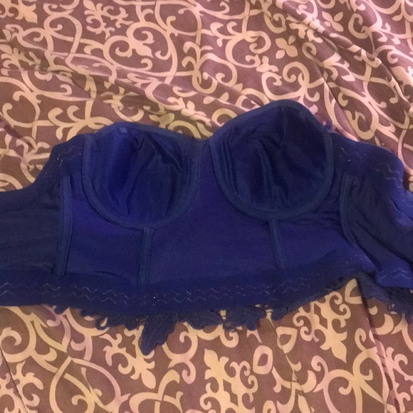 Royal blue push up bustier - Picture 3 of 3